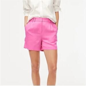 J. Crew Refind Twill Pleated Short Wild Azalea Size 4